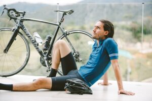 étirements après vélo